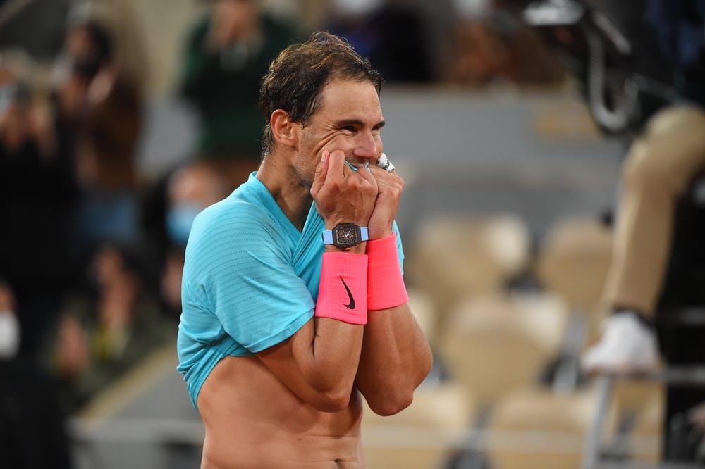 Rafael Nadal's joy after winning Roland-Garros 2025