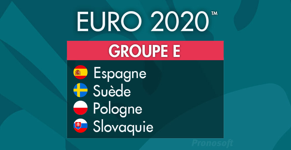 Pronostics Euro 2021 – Groupe E